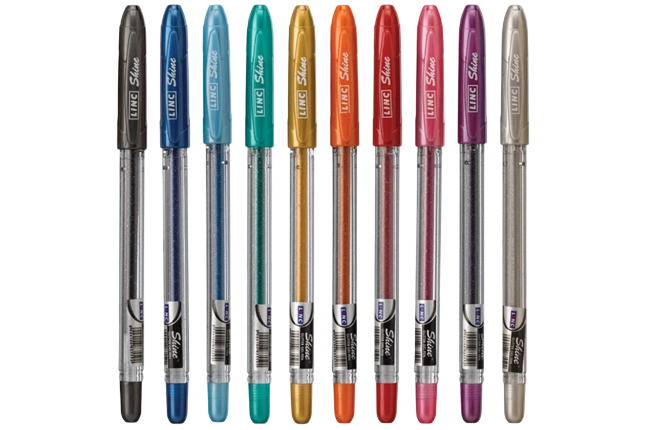 Linc Shine Glitter Gel Pen — 10 CT Assorted
