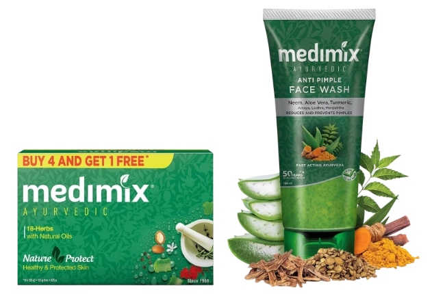 Medimix Ayurvedic Face Wash for All Skin Types — 100 ml