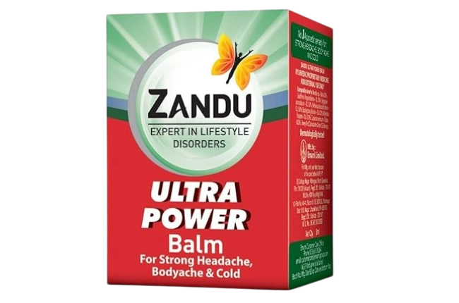 Zandu Balm Ultra Power Balm — 8 ml, Pack of 4
